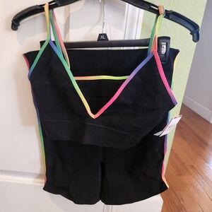Primark PRIDE Bralette and Shorts Set